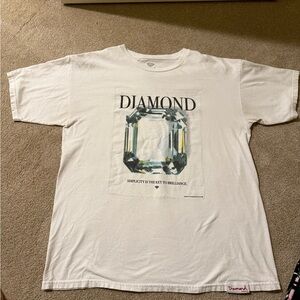 Diamond Supply Co. White Short Sleeve Tee